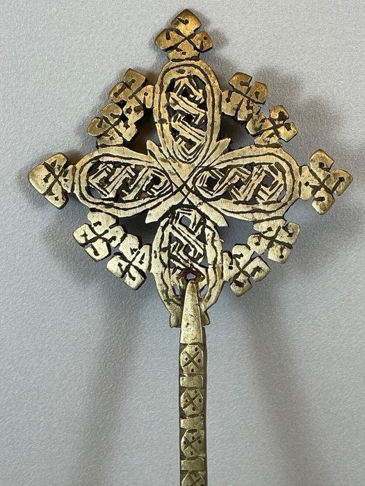Ethiopian Coptic priest hand Cross - Ethiopia. (Zonder, Antiek en Kunst, Kunst | Niet-Westerse kunst