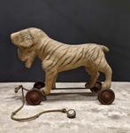 Steiff - Speelgoed Boxer Antique Pull Toy On Wheels -, Antiek en Kunst, Antiek | Speelgoed