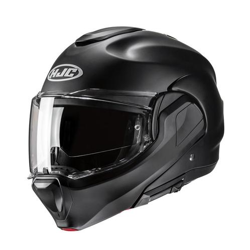 HJC F100 Solid Zwart Systeemhelm, Motoren, Kleding | Motorhelmen, Systeemhelm, Heren, XXL, Nieuw met kaartje, HJC, Verzenden