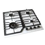 Wiggo WH-G634RL(W) - Inbouw gaskookplaat met Wok - 60cm - Wi, Witgoed en Apparatuur, Kookplaten, Verzenden, Nieuw