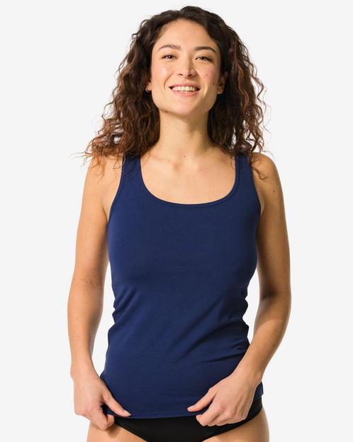 HEMA Dameshemd donkerblauw 4=35% / 3=25% / 2=15%, Kleding | Dames, Ondergoed en Lingerie, Verzenden