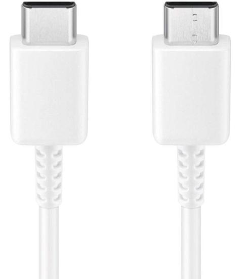 Samsung - USB-C naar USB-C kabel - 1m - EP-DA705 - Wit, Telecommunicatie, Mobiele telefoons | Telefoon-opladers, Nieuw, Verzenden
