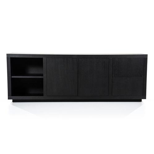 *WOONWINKEL* Eleonora Helsinki Modern Dressoir Zwart Hout, Huis en Inrichting, Kasten | Dressoirs, Nieuw, Verzenden