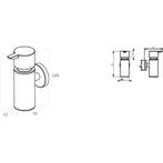 Wiesbaden Alonzo Zeepdispenser - Gunmetal, Huis en Inrichting, Badkamer | Badtextiel en Accessoires, Ophalen of Verzenden, Nieuw