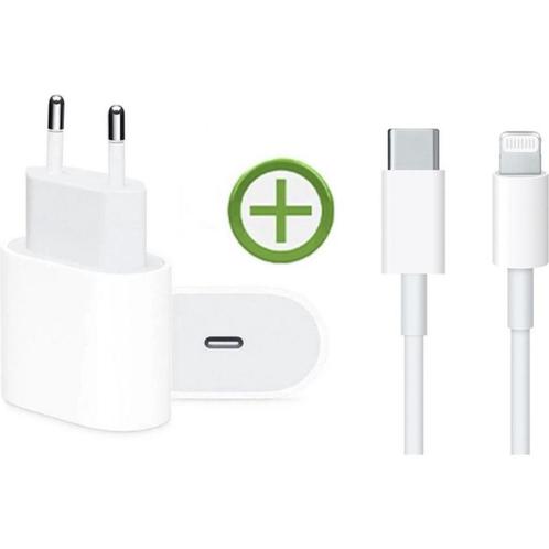 iPhone 14/13/12/11 Power Adapter 20W USB-C Snellader met, Telecommunicatie, Mobiele telefoons | Telefoon-opladers, Ophalen of Verzenden