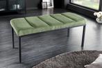 Design bank PETIT BEAUTE 80cm groen koord zwart frame -, Huis en Inrichting, Banken | Bankstellen, Ophalen of Verzenden, Nieuw