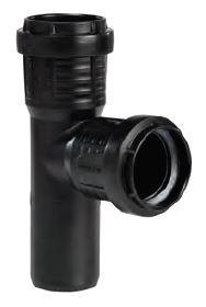 Pipelife Master3+ geluidsarm T-stuk 160x160 90gr m/s Zwart, Doe-het-zelf en Verbouw, Buizen en Afvoer, Ophalen of Verzenden