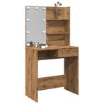 vidaXL Kaptafel met LED-verlichting 74,5x40x141 cm, Huis en Inrichting, Tafels | Kaptafels, Verzenden, Nieuw