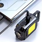 Mini Sleutelhanger Zaklamp –USB Oplaadbaar en 90° Magnetisch, Huis en Inrichting, Lampen | Overige, Verzenden, Nieuw