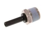 1/4 x 3/8 NPT insteekfitting Messing/PBT Buitendraad NBR, Verzenden, Nieuw