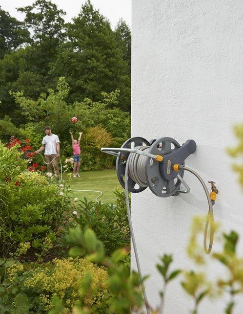Hozelock Slanghaspel 2 in 1 + 25 m slang, Tuin en Terras, Tuinslangen, Verzenden