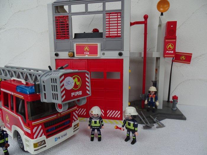 Playmobil - City - 5361, 9463 - Playmobil Brandweerkazerne, Antiek en Kunst, Antiek | Overige Antiek