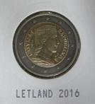Letland. 2 Euro munt 2016  ( in munthouder )