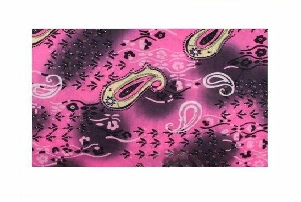 Haarband multifunctioneel - Paisley patroon 45x25cm - Roze, Sieraden, Tassen en Uiterlijk, Uiterlijk | Haarverzorging