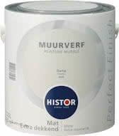Histor Perfect Finish Muurverf Mat - Damp 6926 - 2,5 Liter, Doe-het-zelf en Verbouw, Verf, Beits en Lak, Nieuw, Verzenden