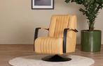 Bruine draaifauteuil, Ophalen of Verzenden, Nieuw, Leer