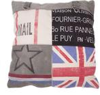 In The Mood Vintage Mail - Sierkussen - 45x45 cm -, Huis en Inrichting, Woonaccessoires | Kussens, Verzenden, Nieuw