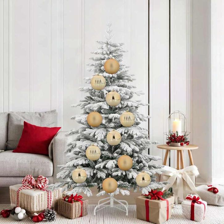 vidaXL Kerstbal Set 9 pcs Goud XL, Diversen, Kerst, Nieuw, Verzenden