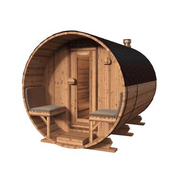 Red Knotty Cedar barrelsauna 300 cm | 10% KORTING