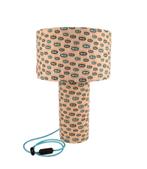 Tafellamp Ogen, 50 tot 75 cm, Stof, Nieuw, Eclectisch