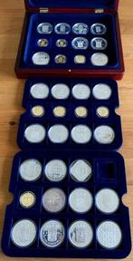 Nederland. Coins set 1802-1980 The history of the Dutch, Postzegels en Munten