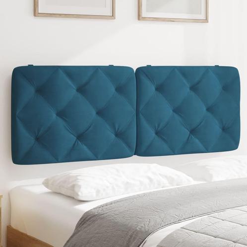 vidaXL Hoofdbordkussen 140 cm fluweel blauw, Huis en Inrichting, Slaapkamer | Bedden, Blauw, Nieuw, Stof, Verzenden