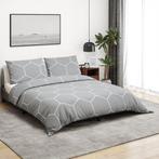 vidaXL Dekbedovertrekset 240x220 cm katoen grijs, Verzenden, Nieuw, Grijs