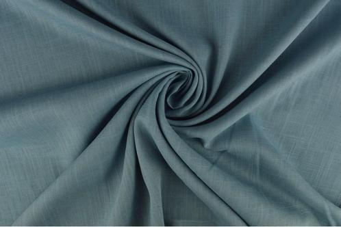 10 meter linnen viscose - Vintage blauw, Hobby en Vrije tijd, Stoffen en Lappen, 120 cm of meer, 200 cm of meer, Blauw, Nieuw