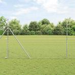 vidaXL Weidehekwerk Grijs 1.6 x 10 m Staal, Verzenden, Nieuw, IJzer