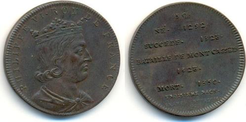 Medaille auf Philipp Vi,1328-50: o J Frankreich: Brustbil..., Postzegels en Munten, Penningen en Medailles, Verzenden