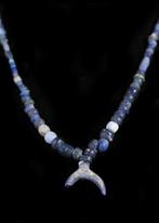 Oud-Romeins Donkerblauw glas Kralenketting (Zonder