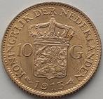 Nederland. Wilhelmina (1890-1948). 10 Gulden 1913  (Zonder
