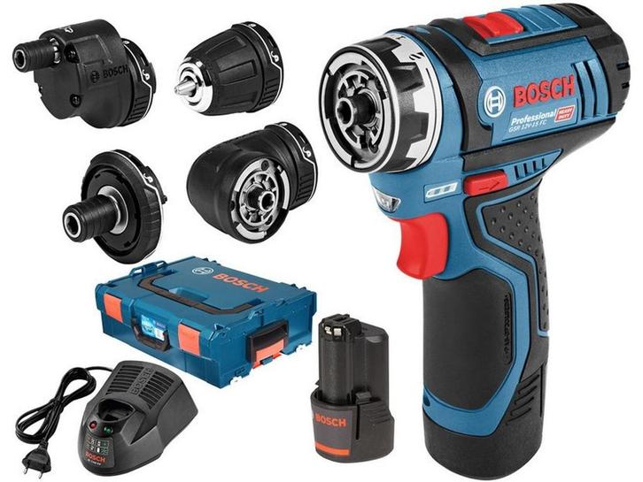Bosch GSR 12V-15 FC - Schroefboormachine - 2 2,0Ah accus +, Doe-het-zelf en Verbouw, Gereedschap | Boormachines, Zo goed als nieuw