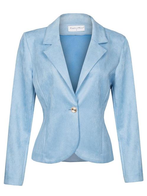 Blazer Simone Lichtblauw XXXL (46), damesjasje, Kleding | Dames, Jasjes, Kostuums en Pakken, Verzenden