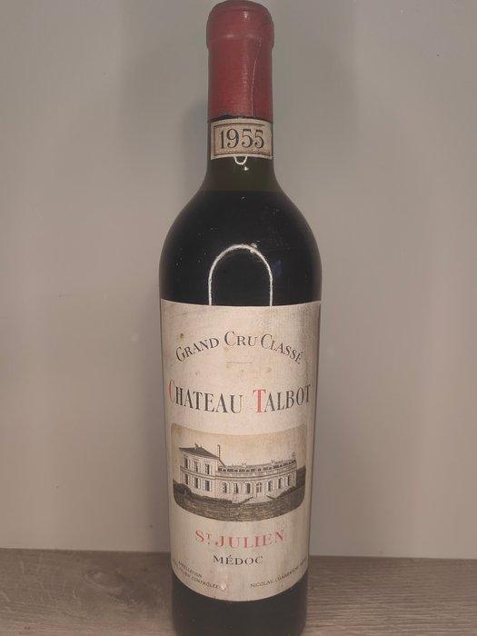 1955 Chateau Talbot (Nicolas bottling) - Saint-Julien Grand, Verzamelen, Wijnen