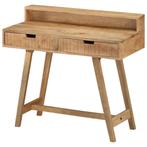 vidaXL Bureau 100x45x90 cm massief ruw mangohout, Huis en Inrichting, Verzenden, Nieuw
