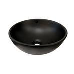 Waskom Best Design Ancona Opbouw Ø38cm x16cm Hoog Mat Zwart, Doe-het-zelf en Verbouw, Sanitair, Ophalen of Verzenden, Nieuw, Overige typen