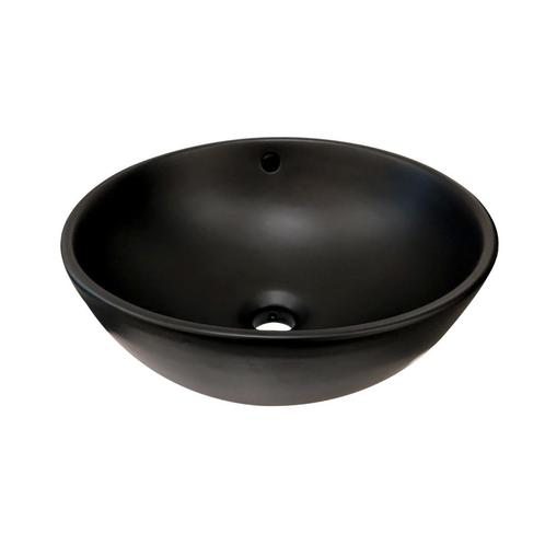 Waskom Best Design Ancona Opbouw Ø38cm x16cm Hoog Mat Zwart, Doe-het-zelf en Verbouw, Sanitair, Overige typen, Nieuw, Ophalen of Verzenden
