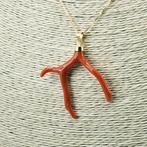 Bloedkoraal - Verguld, Zilver - Ketting met hanger -, Nieuw