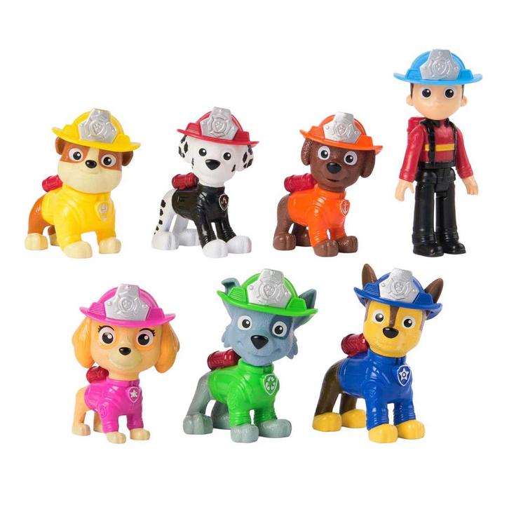 PAW Patrol Fire Rescue - 7 Figuren Cadeauset, Kinderen en Baby's, Speelgoed | Actiefiguren, Ophalen of Verzenden
