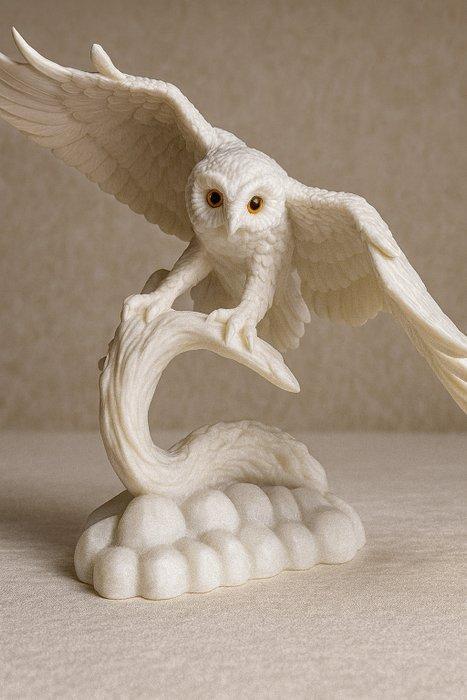 Franklin Mint - Beeldje - DE SNEEUWUIL - Porselein, Antiek en Kunst, Curiosa en Brocante