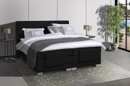 Mörgenn Elektrische Boxspring Nauplion Zwart - 90x200 cm, Huis en Inrichting, Slaapkamer | Boxsprings, Zwart, Nieuw, Verzenden