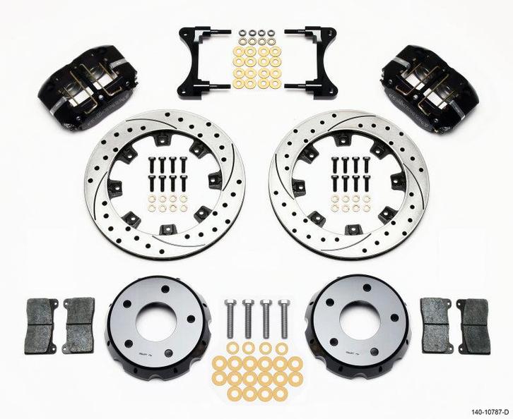 Wilwood Dynapro Radial Front Drag Kit 11.75in Vented Drilled, Auto-onderdelen, Remmen en Aandrijving, Ophalen of Verzenden