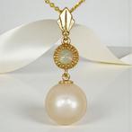 Zonder Minimumprijs - Hanger - 14 karaat Geel goud Opaal -, Sieraden, Tassen en Uiterlijk, Antieke sieraden