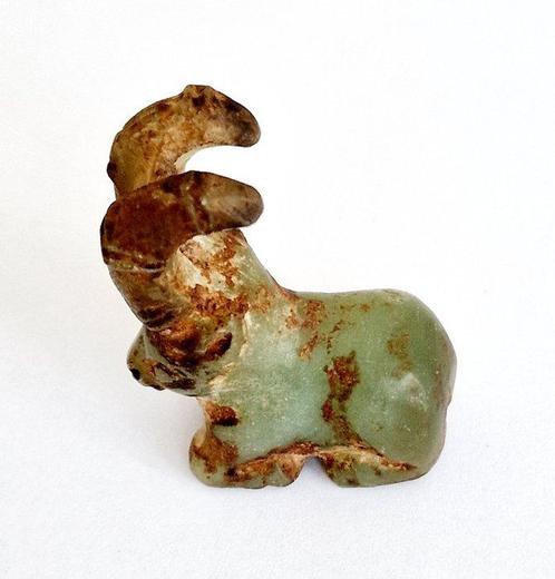 Sino-Siberisch of Sino-Mongools Jade Zeldzame Warragh-kraal, Antiek en Kunst, Antiek | Overige Antiek
