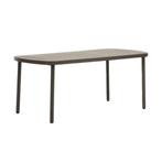 *WOONWINKEL* Kave Home Joncols Aluminium Design Tuintafel Gr, Tuin en Terras, Tuinsets en Loungesets, Verzenden, Nieuw