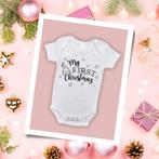 Romper ‘My first Christmas’ | mijn eerste kerst | baby, Kinderen en Baby's, Verzenden, Nieuw, Jongetje of Meisje