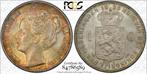 Koningin Wilhelmina 1 gulden 1898 MS65 PCGS gecertificeerd, Postzegels en Munten, Munten | Nederland, 1 gulden, Verzenden, Zilver
