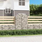 vidaXL Schanskorf gewelfd 100x50x140/160 cm gegalvaniseerd, Tuin en Terras, Bloembakken en Plantenbakken, 100 cm of meer, Verzenden