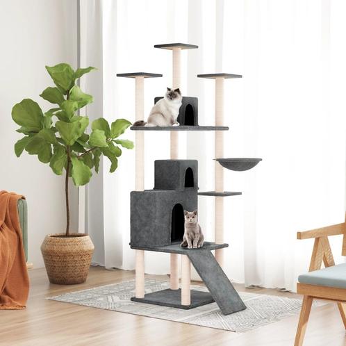 vidaXL Kattenmeubel met sisal krabpalen 175 cm donkergrijs, Dieren en Toebehoren, Katten-accessoires, Nieuw, Verzenden